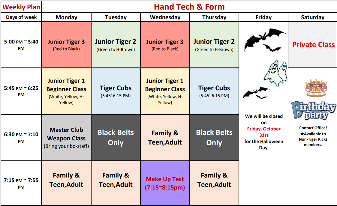 This Week's Schedule